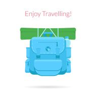Travel blue bag