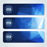 Abstract vector header banners N62