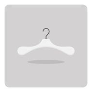 Vector of flat icon clothes hanger