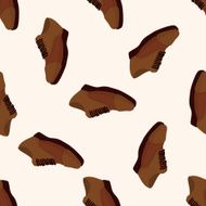 shoe style cartoon seamless pattern background N19
