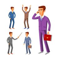 Businessman wearing suits vector business businessman male illustration suit N2