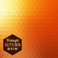 Triangle Autumn Abstract Vector Background