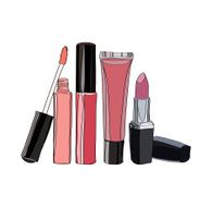 cosmetics for lips - some lip gloss and lipstick N3