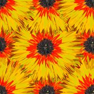 Seamless bright colors tropical floral pattern