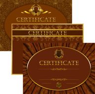 Elegant template of certificate diploma N4