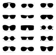 Sunglasses Icon Silhouettes
