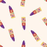 lipstick cartoon seamless pattern background N5