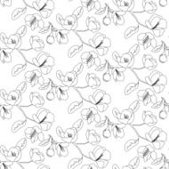 Apple flower pattern