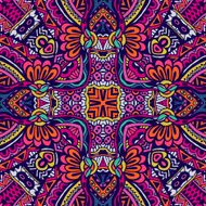 Abstract festive colorful ethnic pattern