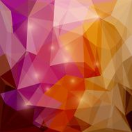Abstract bright polygonal triangular background with glaring lights for design N35