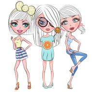 three cute girls N3