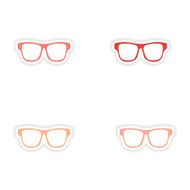 assembly realistic sticker design on paper sunglasses N3