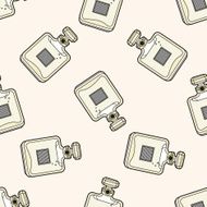 france perfume cartoon seamless pattern background