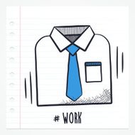 Doodle Shirt With Tie N2