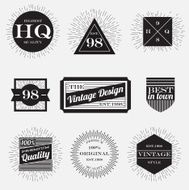 vintage labels collection design template
