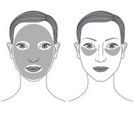 Woman face cream using vector