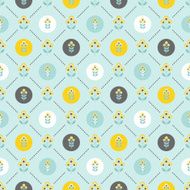 Seamless floral patern with abstract flowers N6