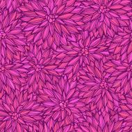 Seamless pattern with flowers Dahlia N6