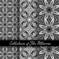 Set of 3 Seamless Vintage Patterns (Vector) N19