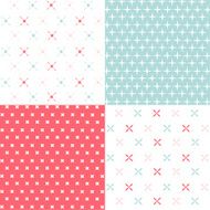 Set of seamless geometric patterns N22