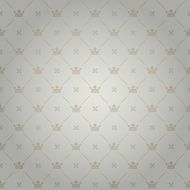 Vintage Pattern Wallpaper Silver Color N2