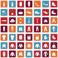 Vector Set of 49 Clothes Icons N7