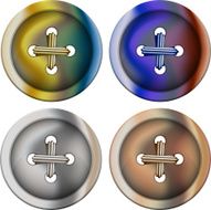 apparel leather button