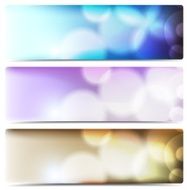 Set of abstract vector banners