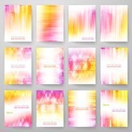 Set of abstract bright background Vector illustration for modern design