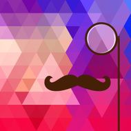 Abstract colorful triangle pattern background Vector