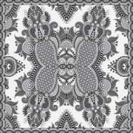 grey ornamental floral paisley bandanna N9