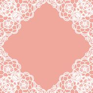 Vintage lace invitation card N27