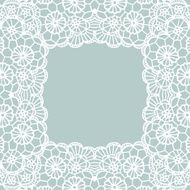 Vintage lace invitation card N28