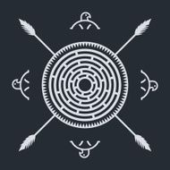 native ethnic art symbol N22