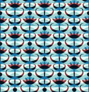 Abstract floral seamless pattern Classic ornament in retro style
