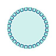 Simple style round jewelry frame template N3