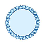 Simple style round jewelry frame template N4