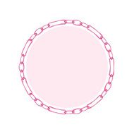 Simple style round jewelry frame template N7