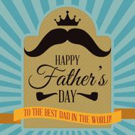 Happy fathers day card design N18