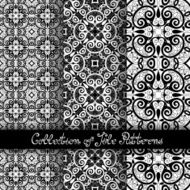 Set of 3 Seamless Vintage Patterns (Vector) N22