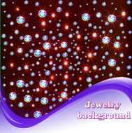 background with shiny precious stones and place for text