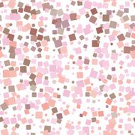 Mosaic pink seamless pattern on white background Vector