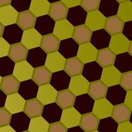 Abstract Geometric Honeycomb Pattern Art Style Mosaic Background Gray Hexagons