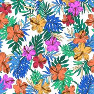 pattern Hibiscus N18
