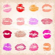 Lipstick kisses