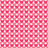 Heart shape vector seamless pattern Pink color N4