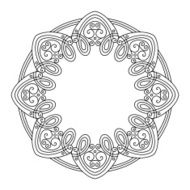Vector Vintage Round Frame