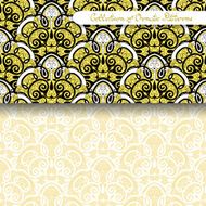 Set of 2 Seamless Vintage Patterns (Vector) N6