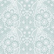 Lace seamless pattern with flowers N90