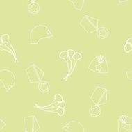 9 May Victory day Seamless pattern Background of cloves Cap